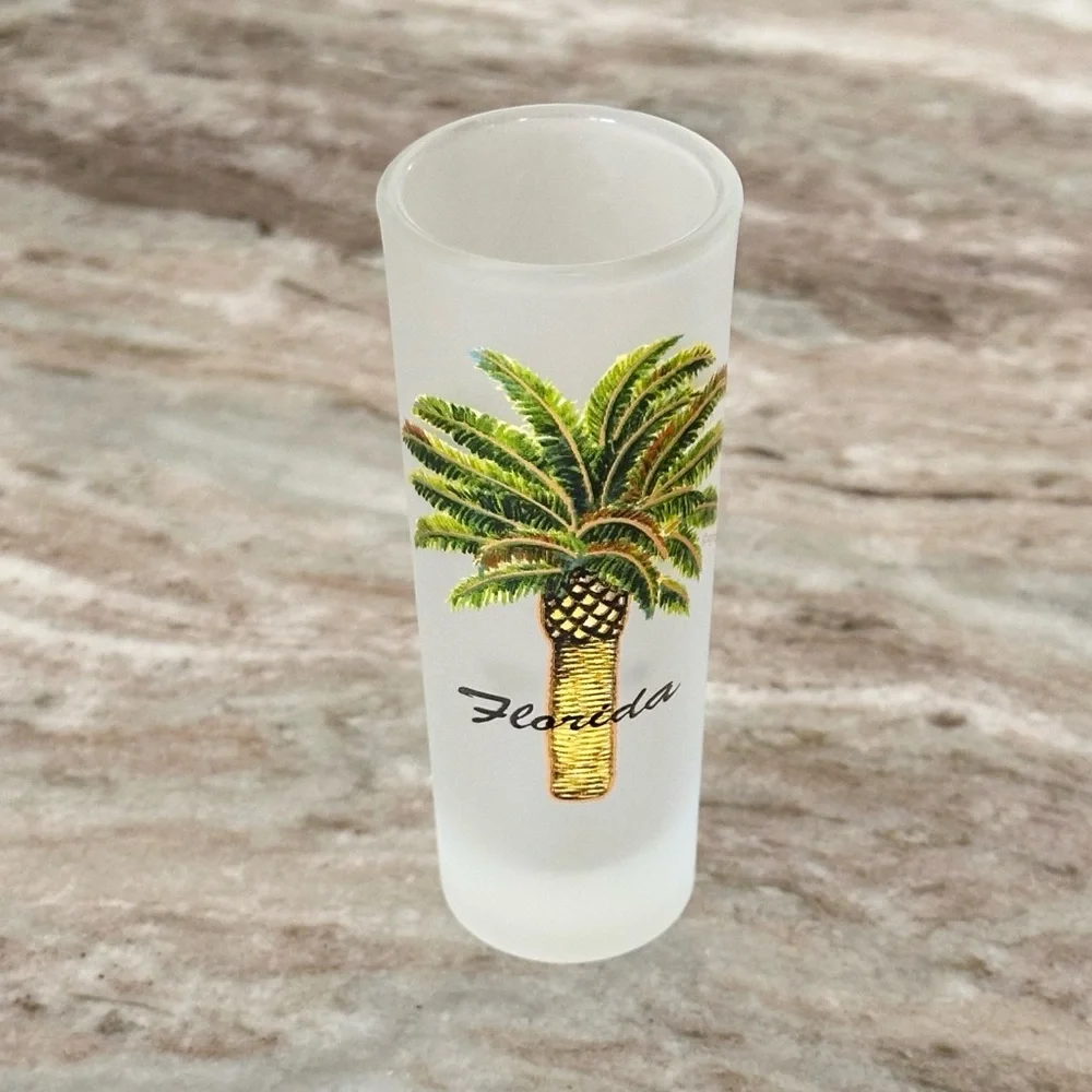 Florida Palm Tree Novelty Shot Glass- Gift - Souvenir